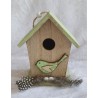 Vogelhäuschen Holz mint