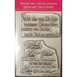 Clear-Stamps Sprüche Weisheit 3