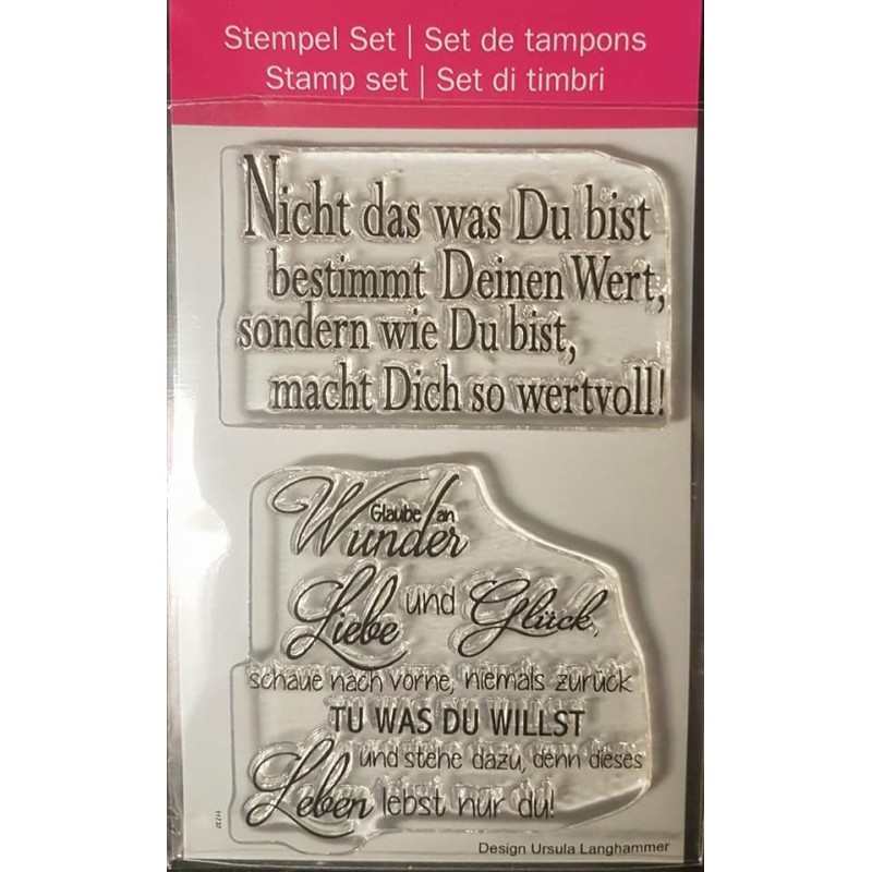 Clear-Stamps Sprüche Weisheit 3