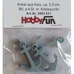 Anker Holz hellblau