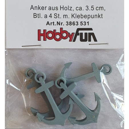 Anker Holz hellblau