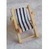Liegestuhl blau