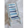 Liegestuhl blau