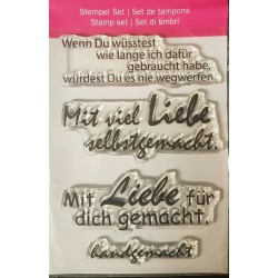 Clear-Stamps Sprüche Selbstgemacht
