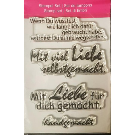 Clear-Stamps Sprüche Selbstgemacht