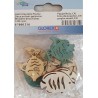 Fische Streuteile Holz