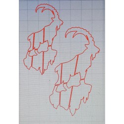 Schablone Steinbock