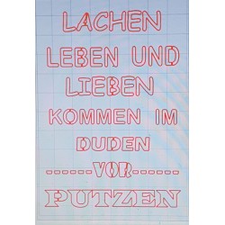 Schablone Lachen, Leben...