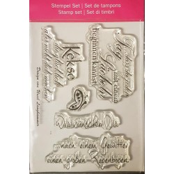 Clear-Stamps Sprüche mit Wünschen