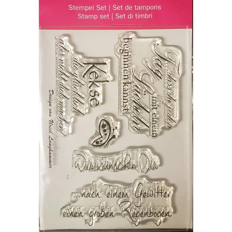 Clear-Stamps Sprüche mit Wünschen
