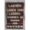 Schablone Lachen, Leben...