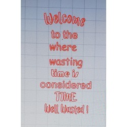 Schablone Welcome to the...