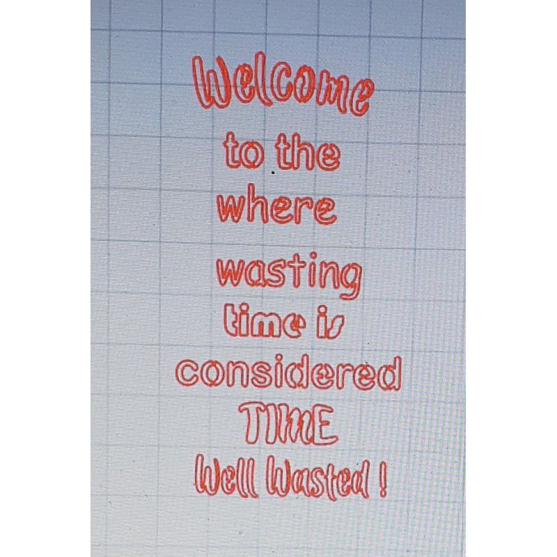 Schablone Welcome to the...