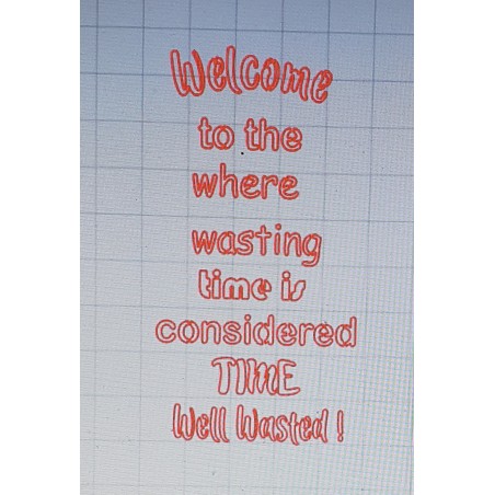 Schablone Welcome to the...
