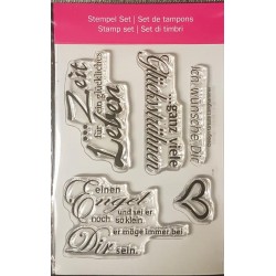 Clear-Stamps Sprüche mit Glück