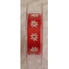 Dekoband Edelweiss rot