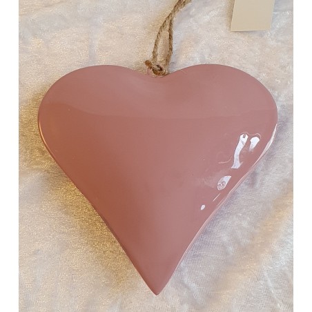 Herz Metall rosa