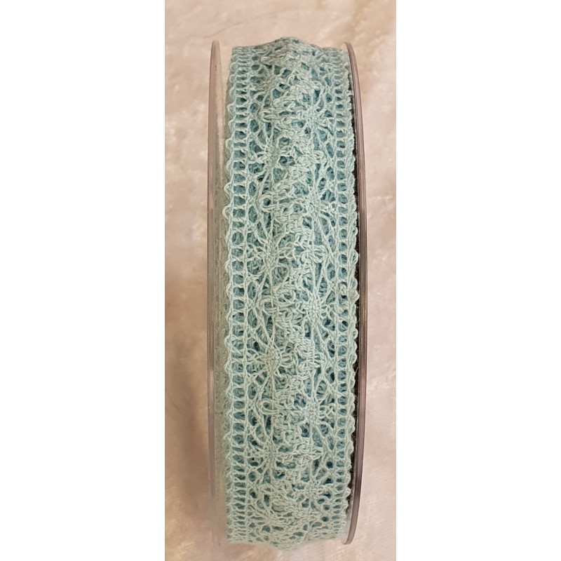 Spitzenband aqua