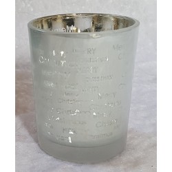 Teelicht Glas silber
