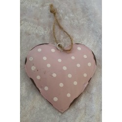 Metall Herz rosa