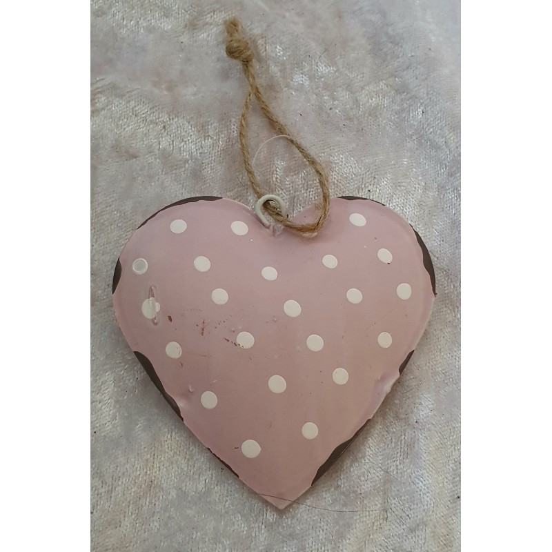 Metall Herz rosa