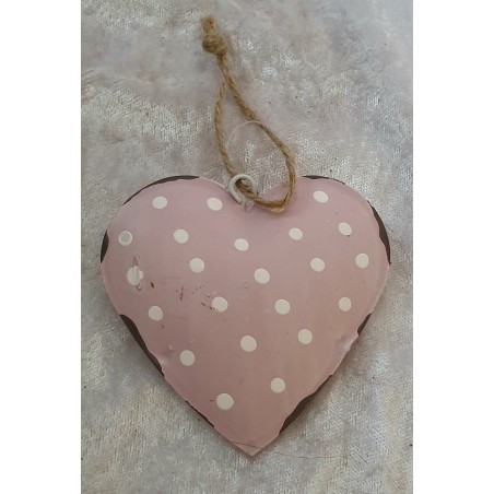 Metall Herz rosa