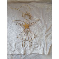 Draht Engel goldfarbig