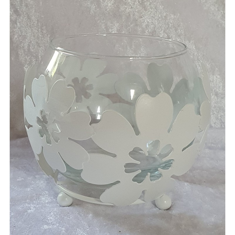 Teelicht Metall/Glas