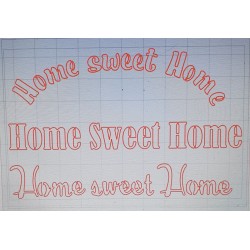 Schablone Home sweet Home