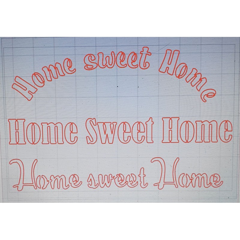 Schablone Home sweet Home
