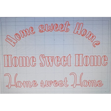 Schablone Home sweet Home