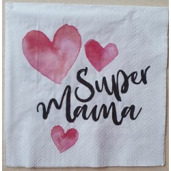 Servietten Super Mama