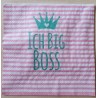 Servietten Ich Big Boss rosa