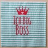 Servietten Ich Big Boss grün