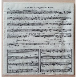 Servietten Musiknoten creme