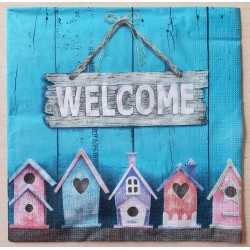 Servietten Welcome