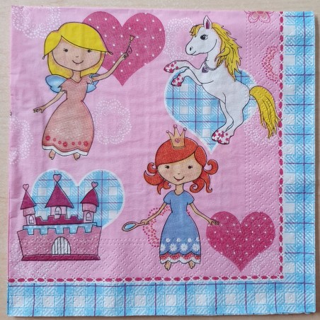 Servietten Prinzessin/Einhorn