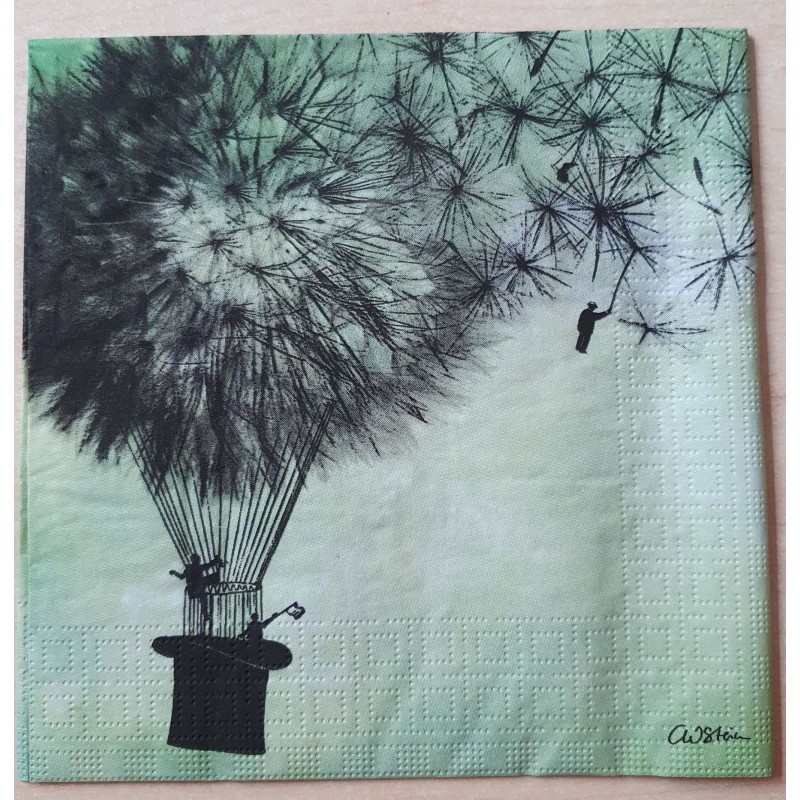 Servietten Pusteblume/Zylinder