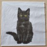 Servietten schwarze Katze