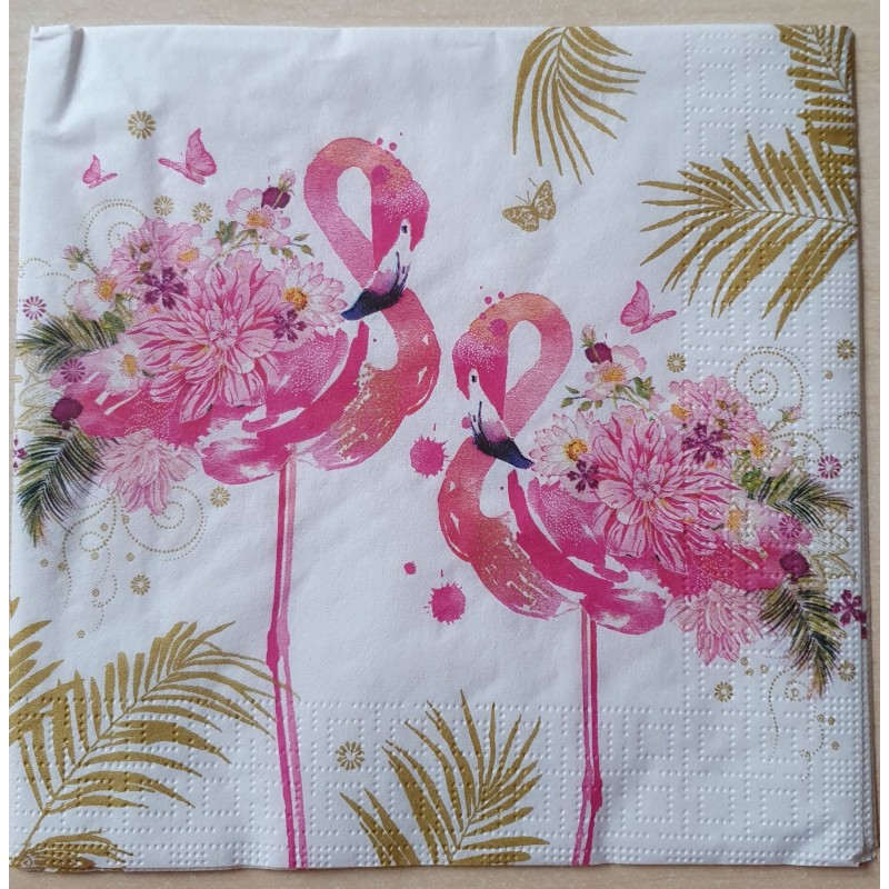 Servietten Flamingos