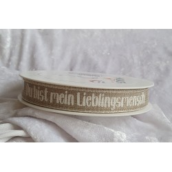 Dekoband Lieblingsmensch natur
