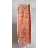 Dekoband Blumen orange