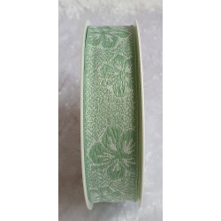 Dekoband Blumen mint