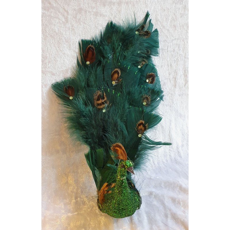 Pfau mit Clip