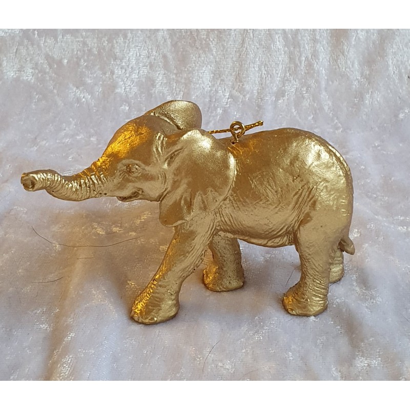Elefant goldig Polyresin