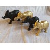 Elefant goldig Polyresin
