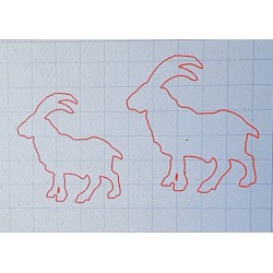 Schablone Steinbock