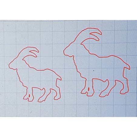 Schablone Steinbock