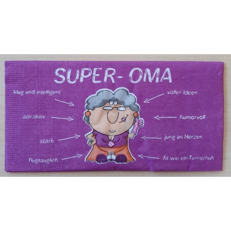 Servietten Super Oma