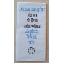 Taschentücher Ich habe Schnupfen....